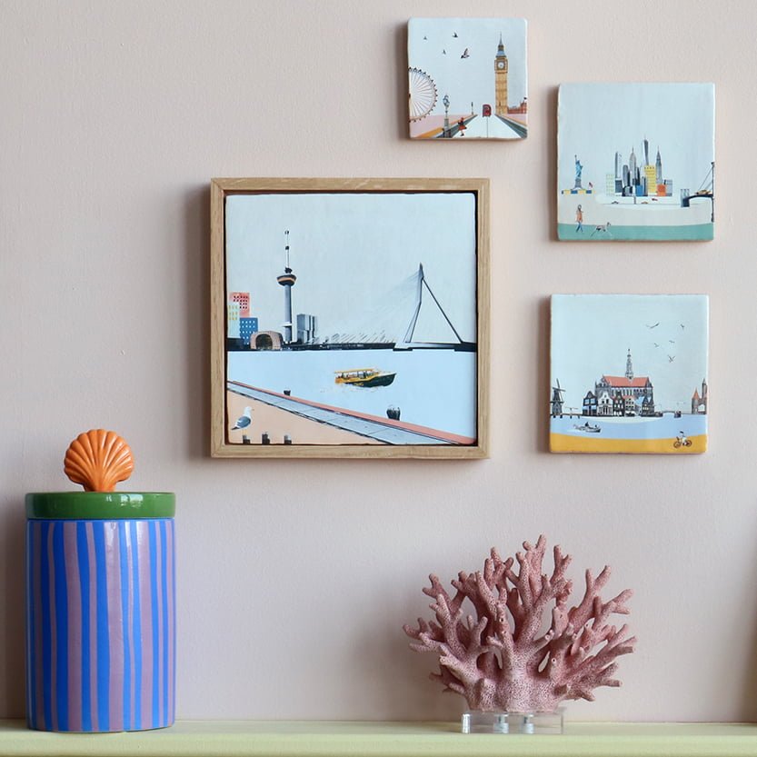 StoryTiles Tile frames Lijst Bilderrahmen S 10x10 cm Eiche