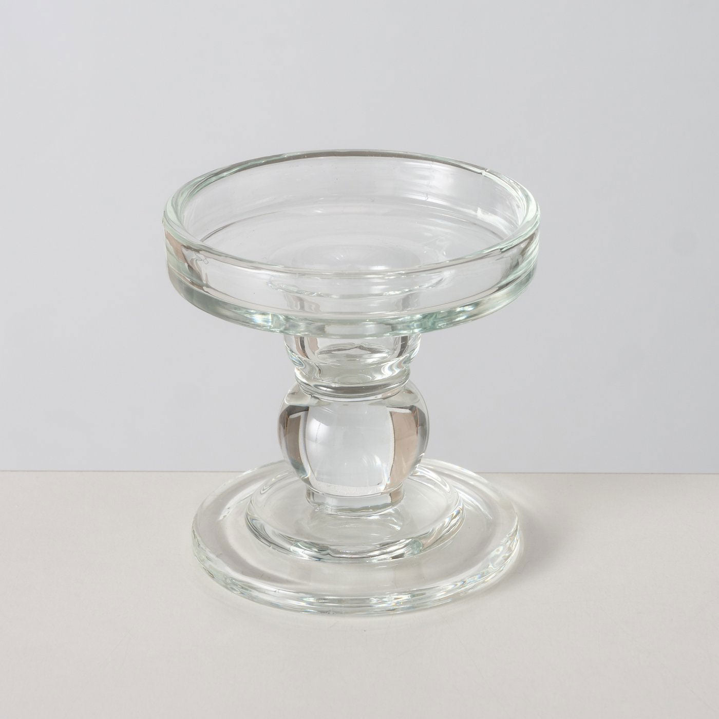 LS-LebenStil Glas Kerzenständer Klar 3er Set 28cm