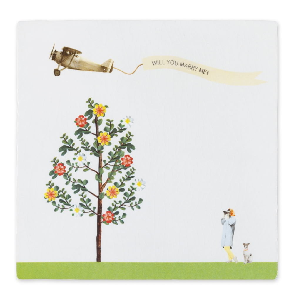 Storytiles Delft Blue Luchtpost Wandfliese 10x10 cm personalisierbar