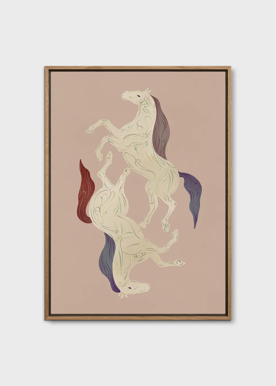 The Poster Club Art Prints Dance of the Soul Leinwand 30x40 cm blau