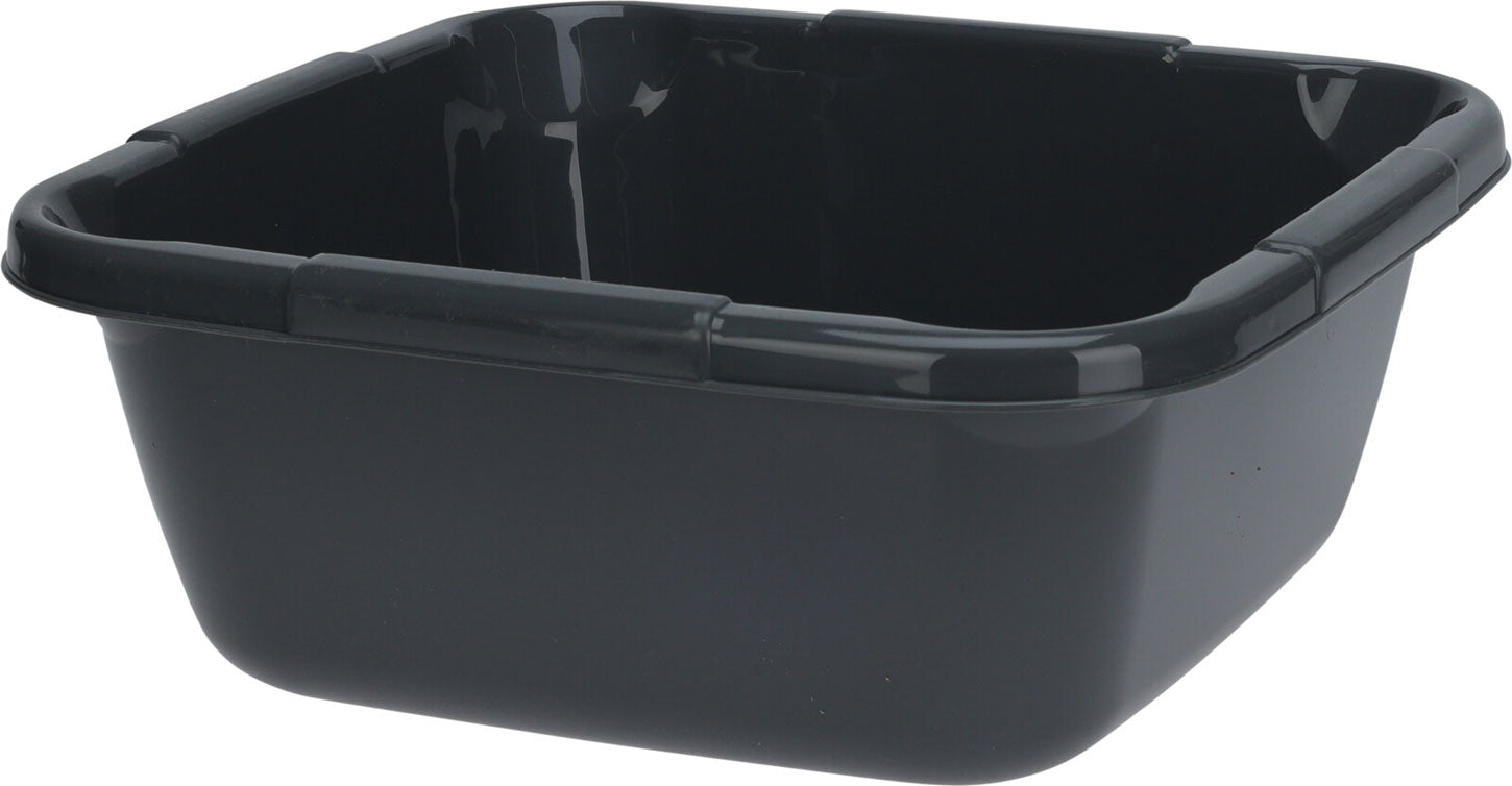 LS-LebenStil Waschschuessel Kunststoff Grau 14L 38cm eckig