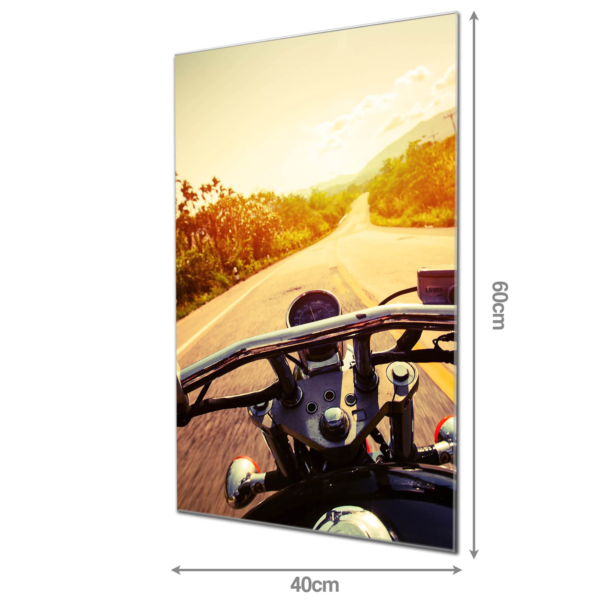Banjado Magnettafel Glas 60x40cm Easy Rider Technik