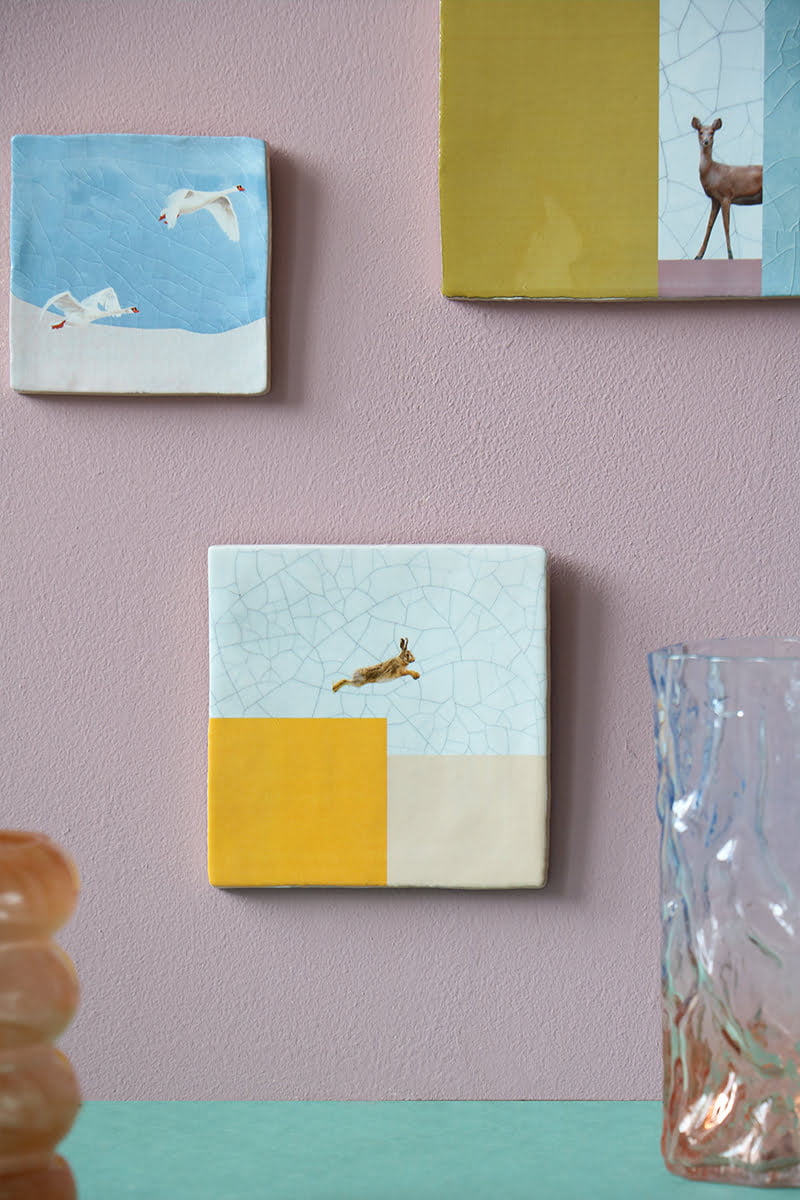Storytiles Delft blue Een vliegende Start Wandfliese S 10x10 cm Sport