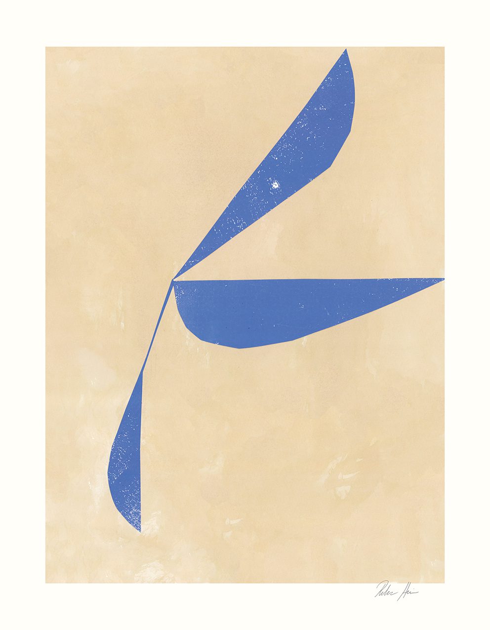 The Poster Club Move No. 04 Poster 40x50 beige-blau