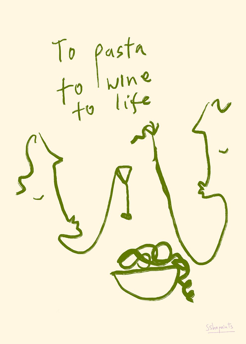 The Poster Club Art Prints To Life Poster 30x40 cm beige