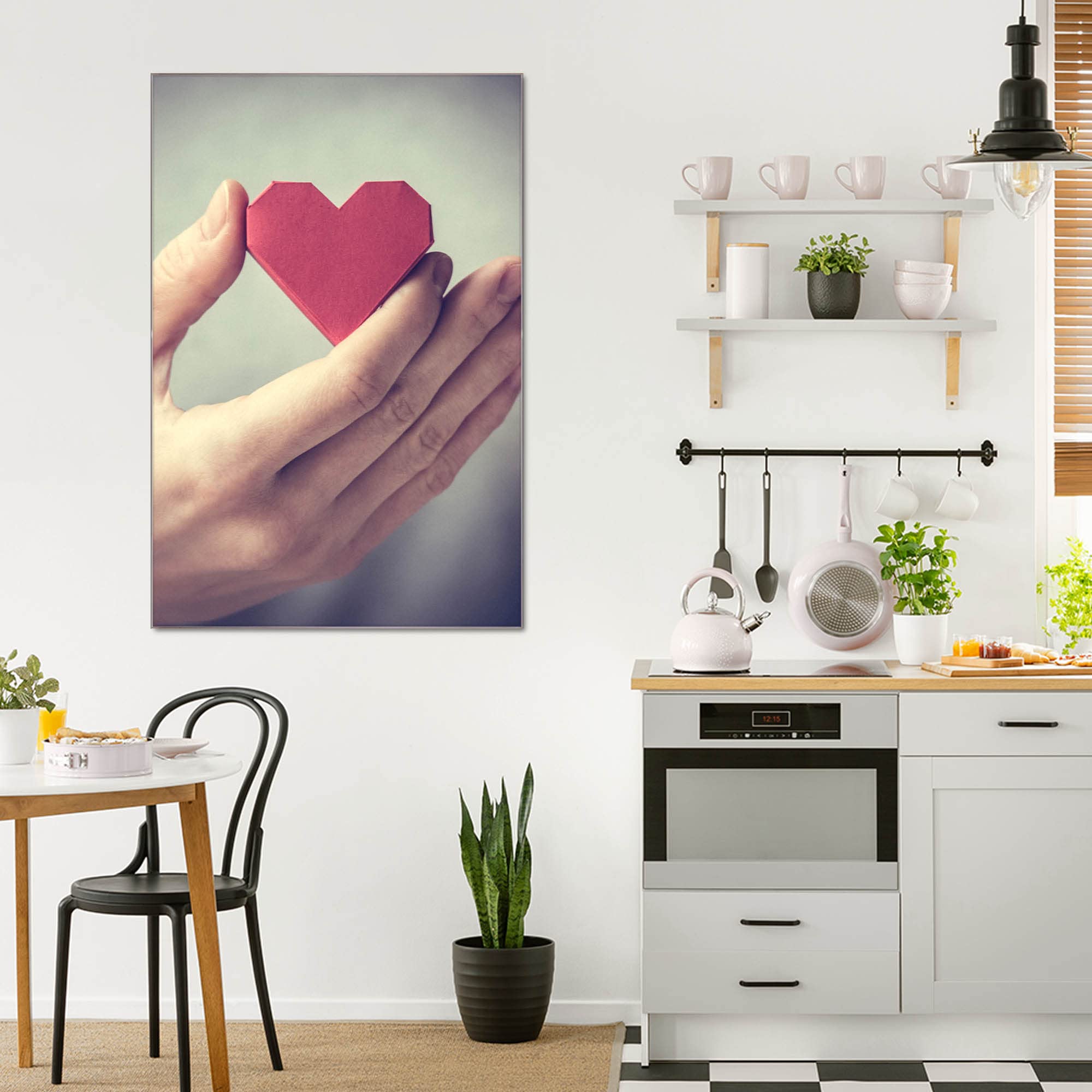 Banjado Magnettafel Hand Aufs Herz Magnettafel 40x60 beschreibbar