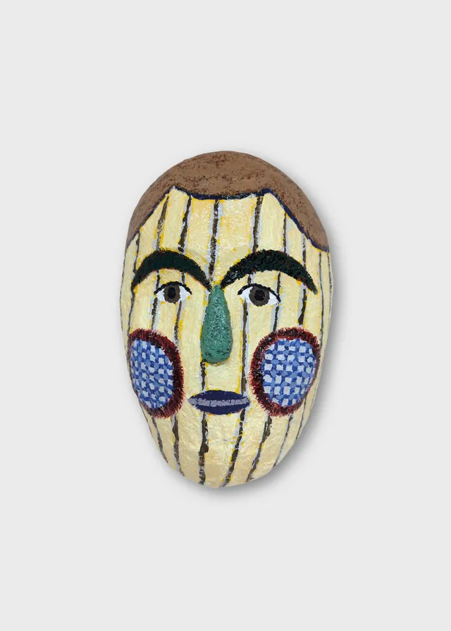 The Poster Club Art Prints Mask No. 254 Wandmaske 13x21 cm handbemalt