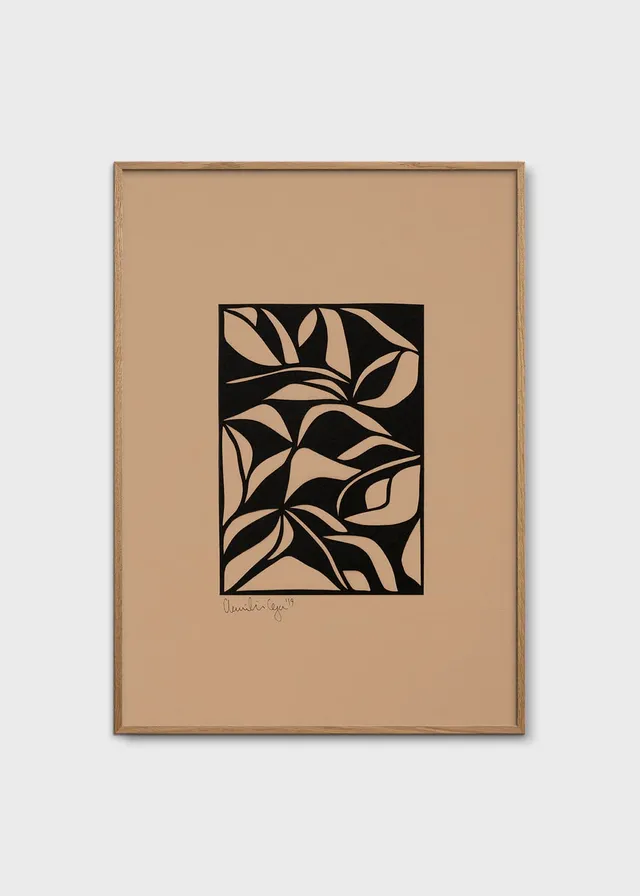 The Poster Club Art Prints Leaves No. 01 Poster 30x40 cm braun
