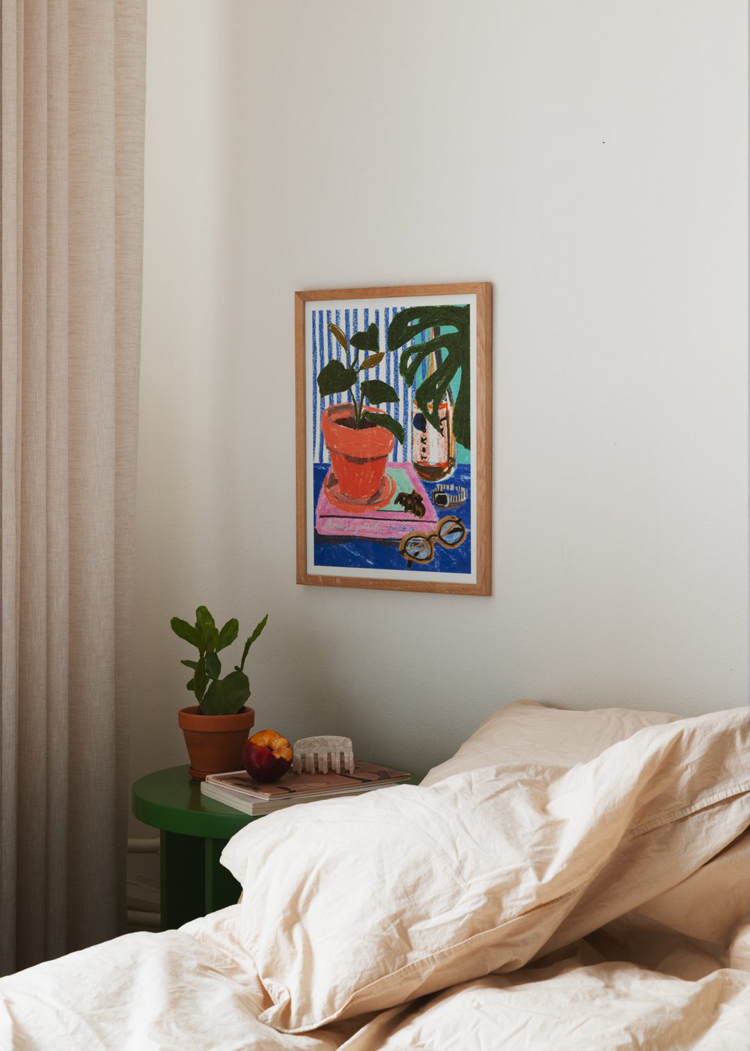 The Poster Club Art Prints Pastel Plants Poster 30x40 cm blau