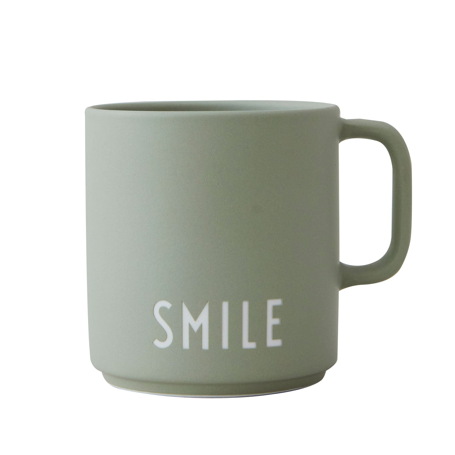 LS-LebenStil Küche & Haushalt Kaffeebecher Porzellan Smile Grün