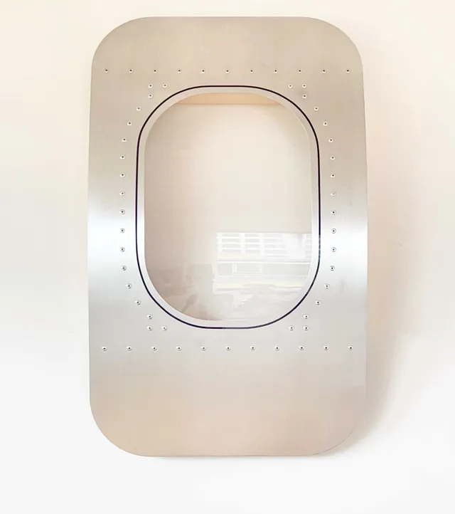 aircraftwindows Aircraft Windows Single Wandbild Aluminium