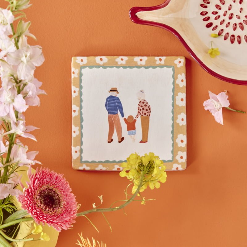 Storytiles Delft Blue Band voor het leven Wandfliese S 10x10
