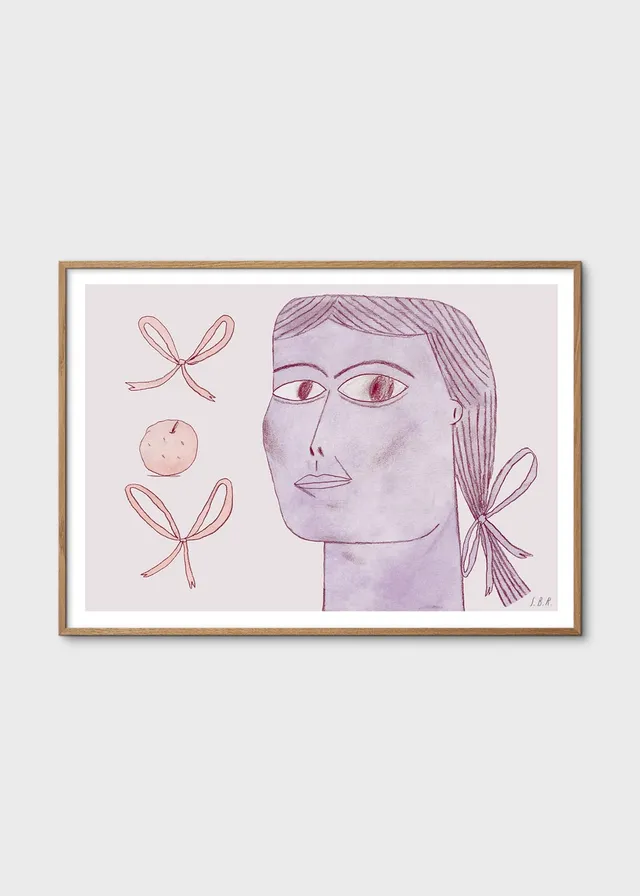 The Poster Club Bow Lady Poster 30x40 cm lila figurativ