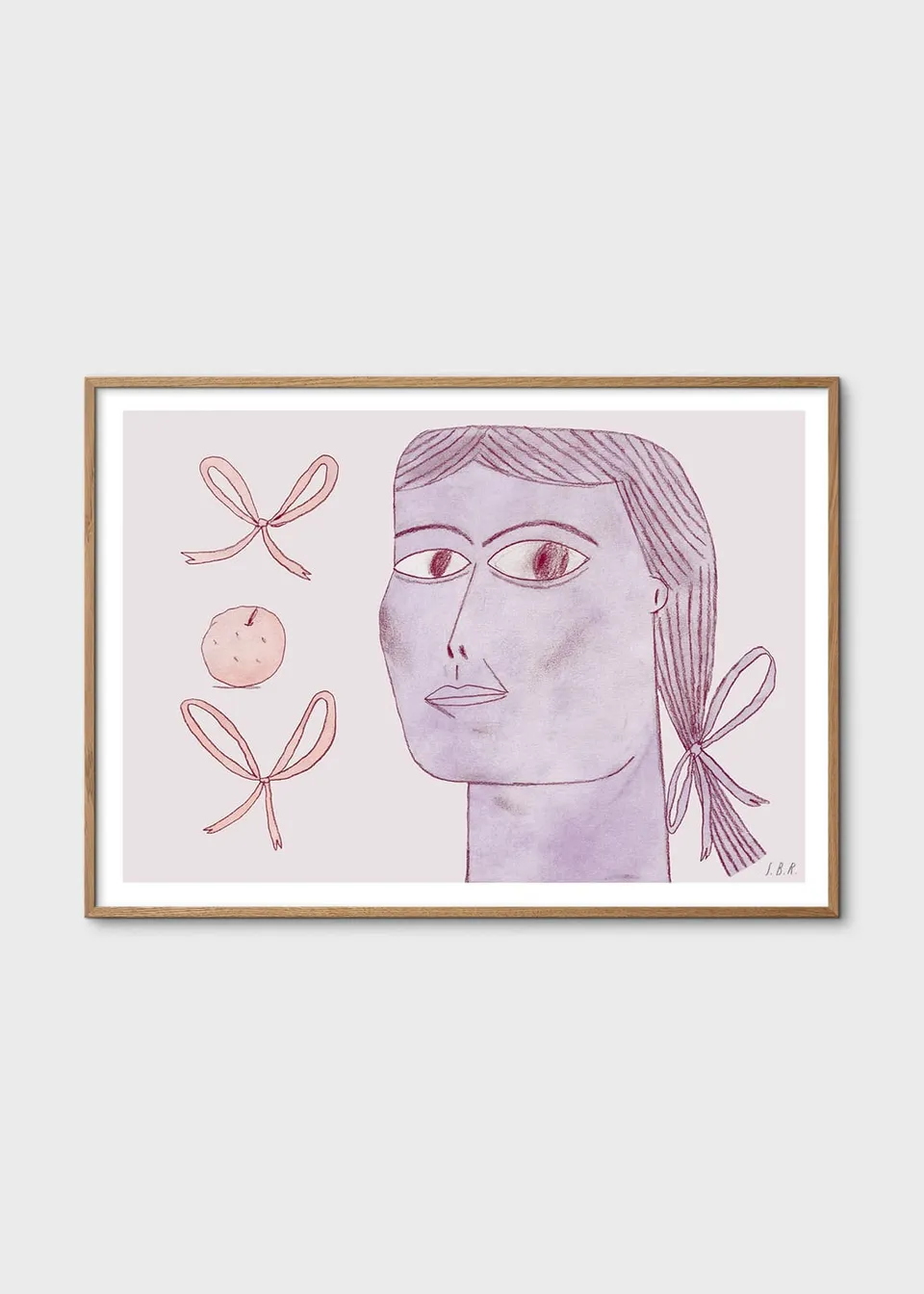 The Poster Club Bow Lady Poster 30x40 cm lila figurativ