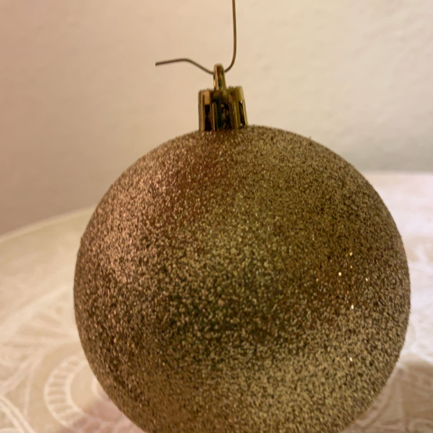 LS-LebenStil Möbel & Wohnen Kugel-Aufhänger Gold 50 Stück Metall