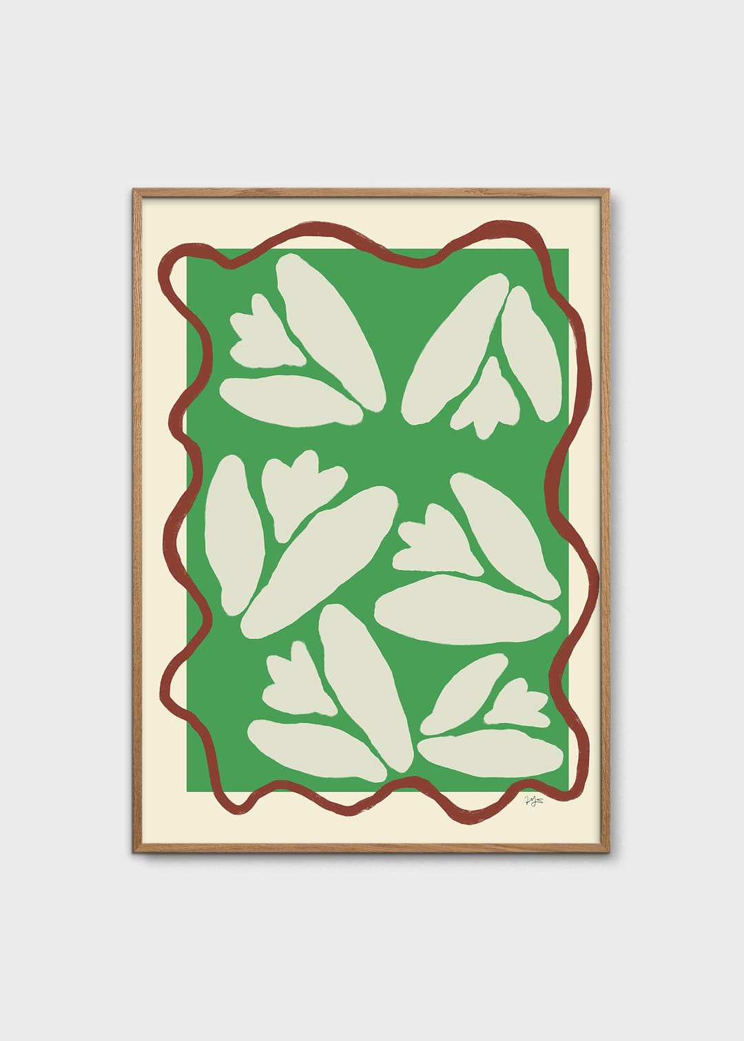 The Poster Club Lily of the Valley Kunstdruck 30x40 cm grün