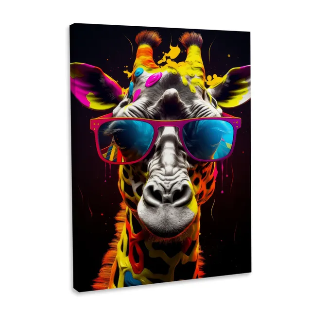 Hustling Sharks Wandbilder Giraffe Cool Wandbild 30x45 cm