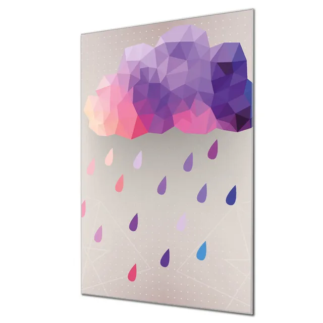 Banjado Magnettafel Regenwolke Magnetboard 60x40 cm Kinder