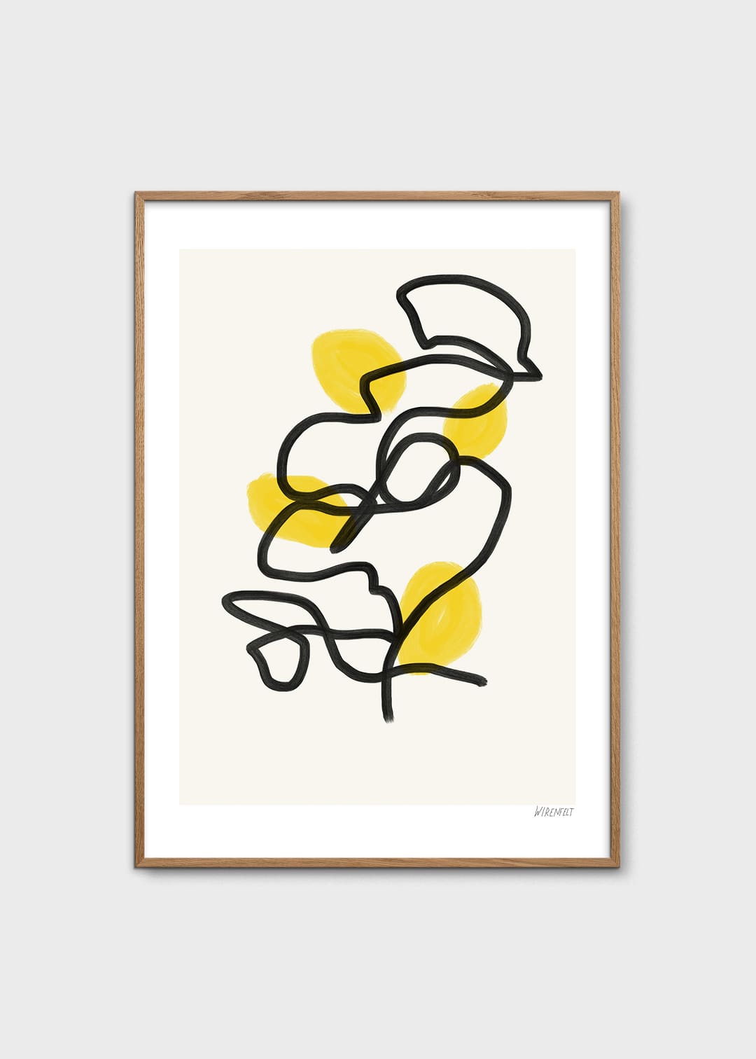 The Poster Club Art Prints Lemons Poster A4 beige-gelb