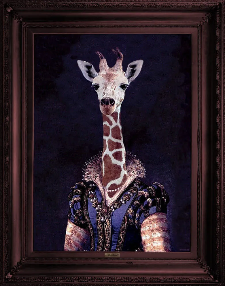 Mineheart Dame Giralda Leinwand Giraffe 66x81cm