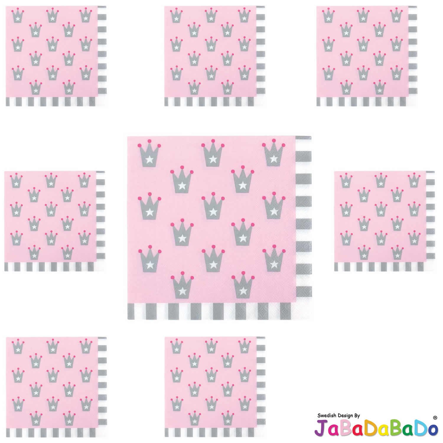 JaBaDaBaDo Z17188 Servietten Rosa Prinzessin 20 Stück