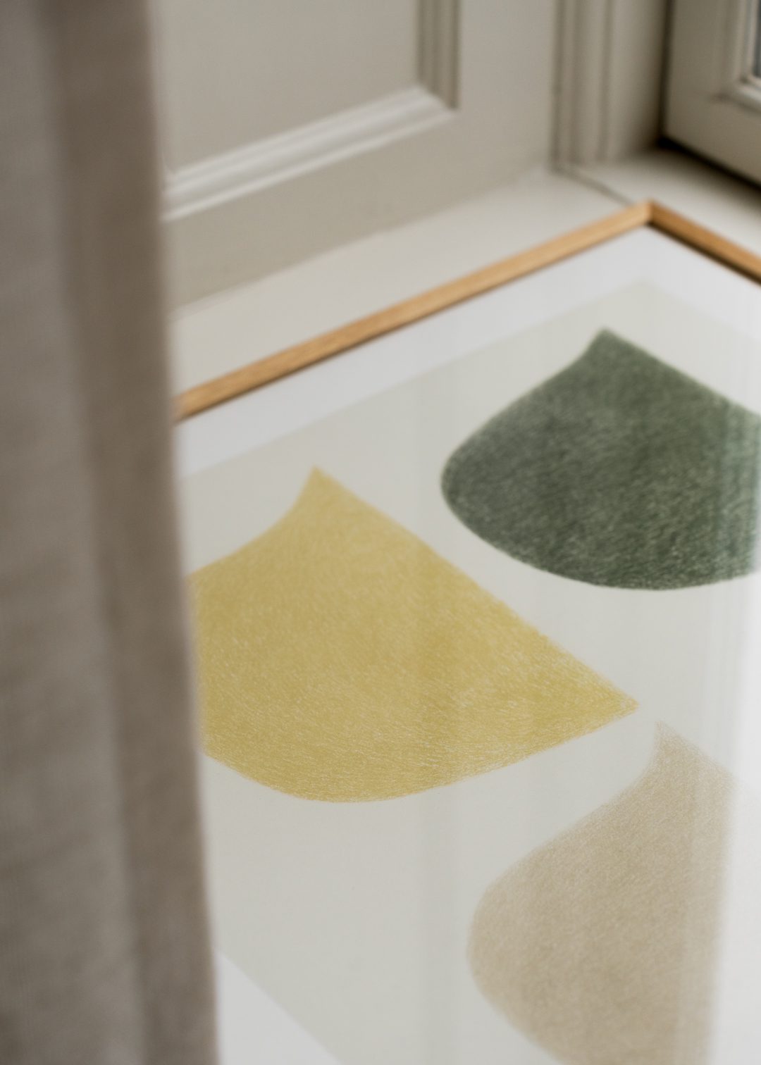 The Poster Club Art Prints Sitting Quietly Poster 50x50 beige
