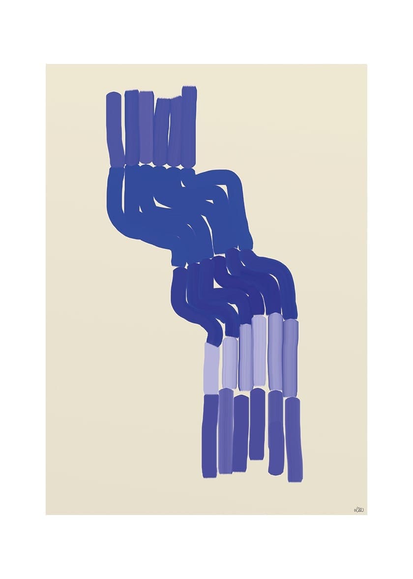 The Poster Club Blue Shades Poster 50x70 cm blau