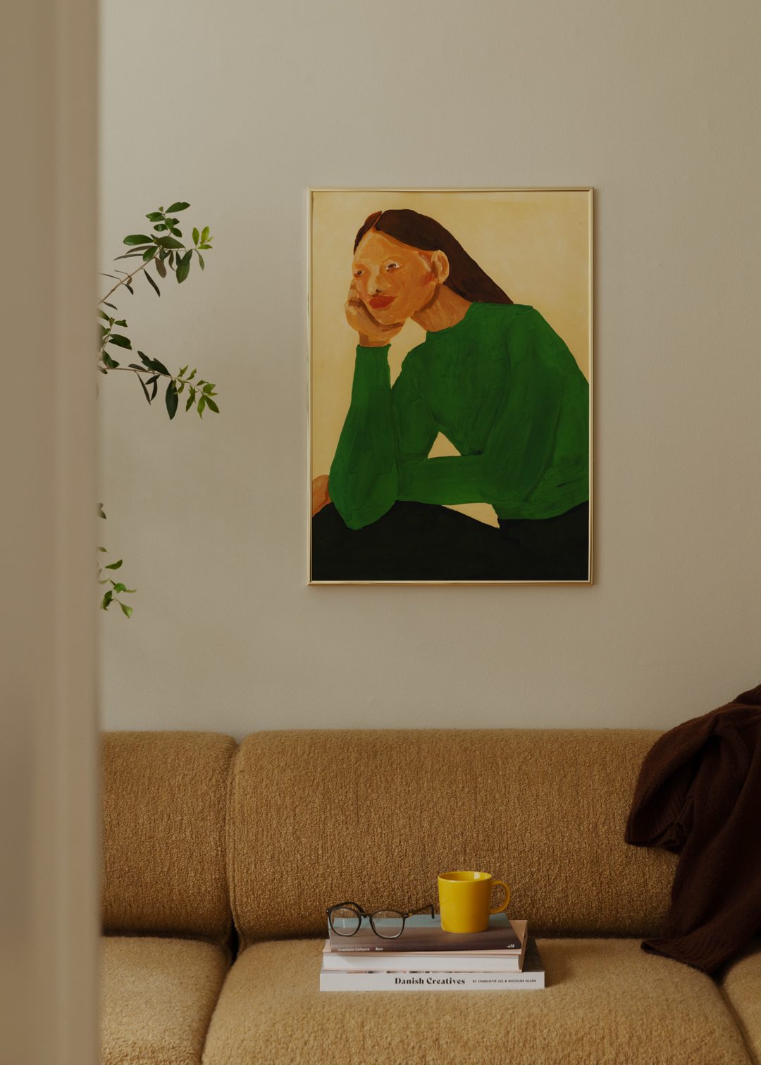 The Poster Club Brass Alu-Rahmen 50x70 cm messing