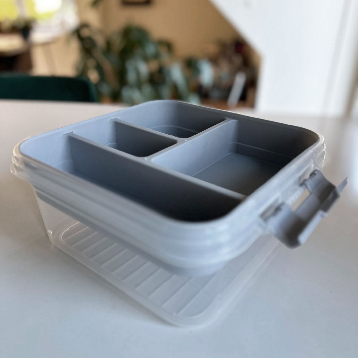LS-LebenStil Möbel & Wohnen Sortierbox Aufbewahrungsbox Grau 26cm