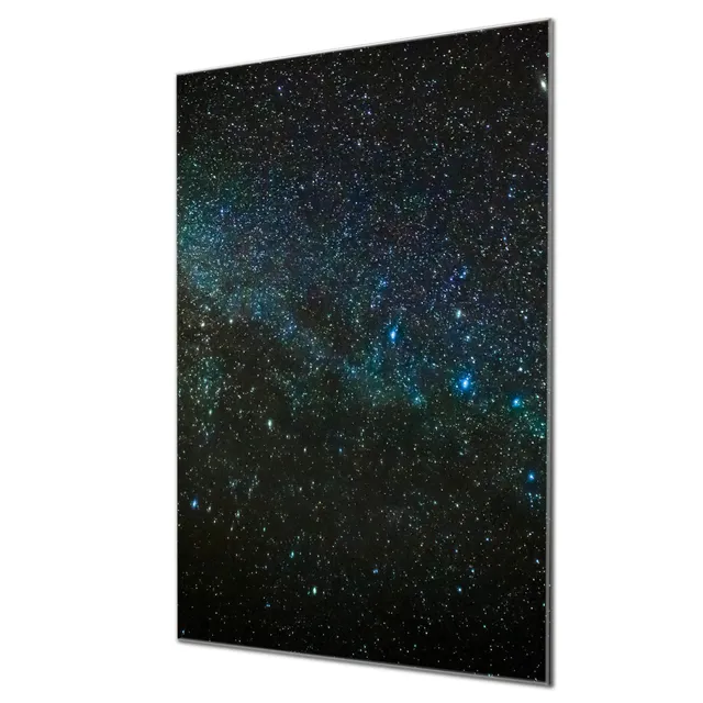 Banjado Magnettafel Glas Memoboard Nachthimmel 40x60 beschreibbar