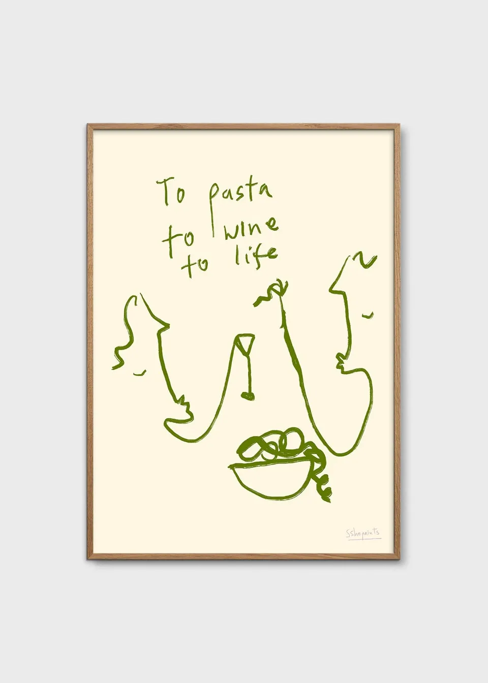 The Poster Club Art Prints To Life Poster 30x40 cm beige
