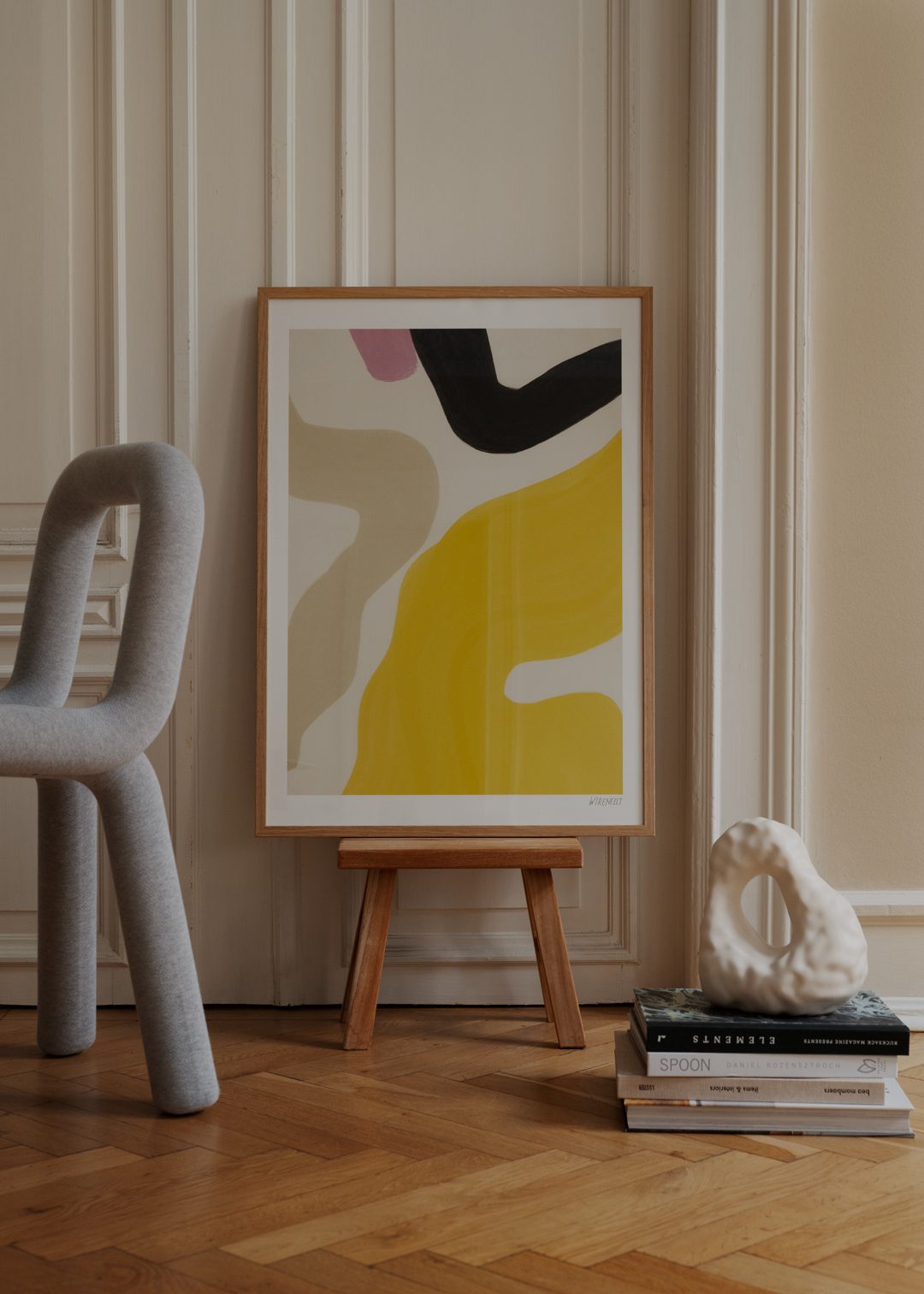 The Poster Club Art Prints Solero Poster A4 Gelb Abstrakt