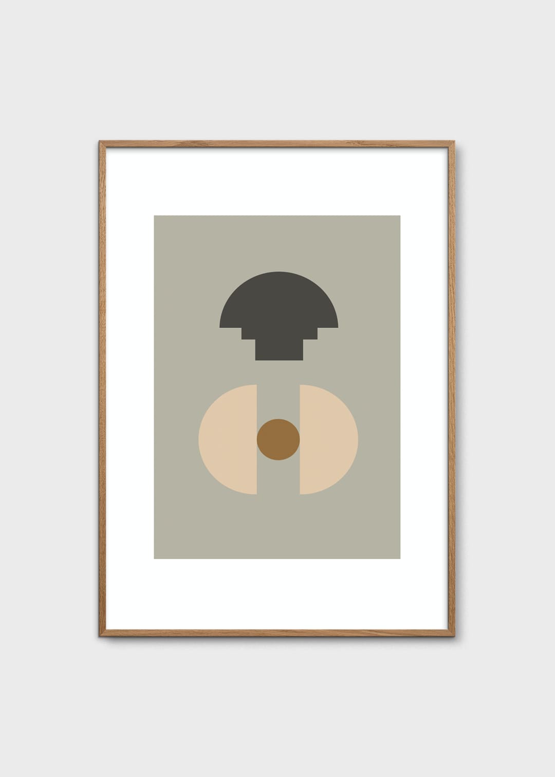 The Poster Club New Form 1 Poster 50x70 cm geometrisch grau