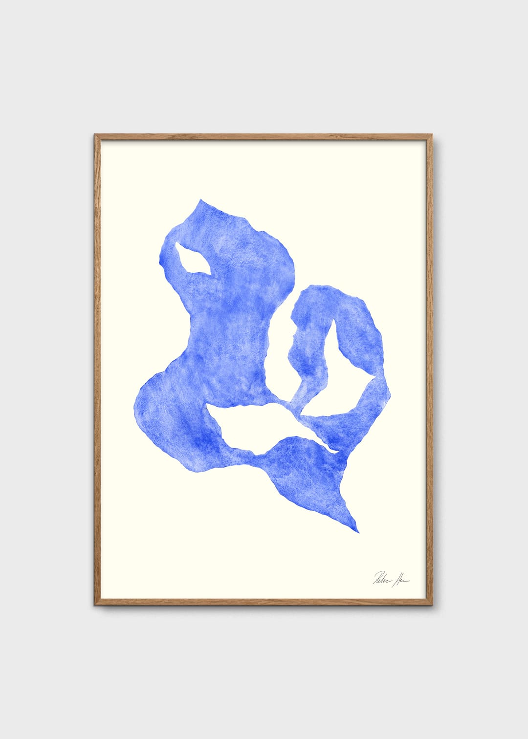 The Poster Club Art Prints Shadow no.06 Poster 30x40 blau