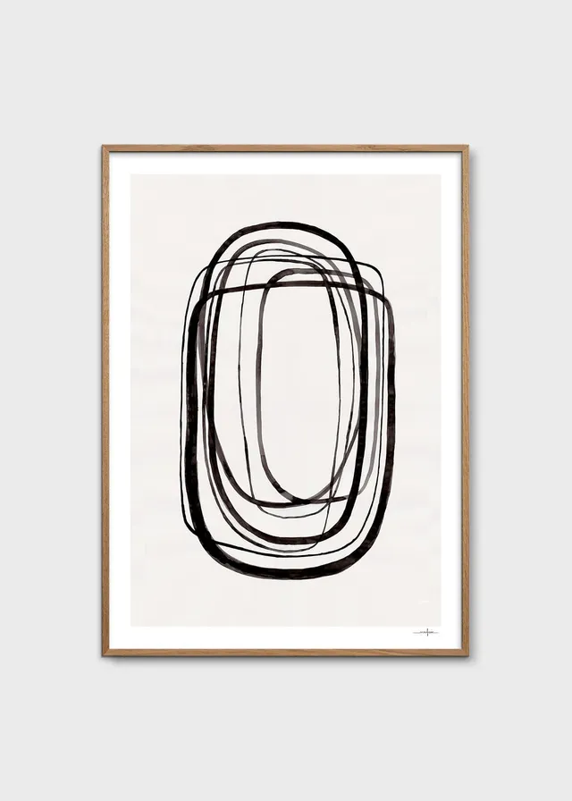 The Poster Club Art Prints Lines No. 03 Poster A4 beige