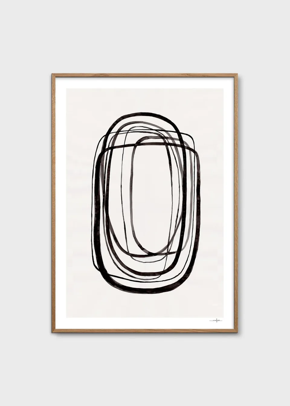 The Poster Club Art Prints Lines No. 03 Poster A4 beige