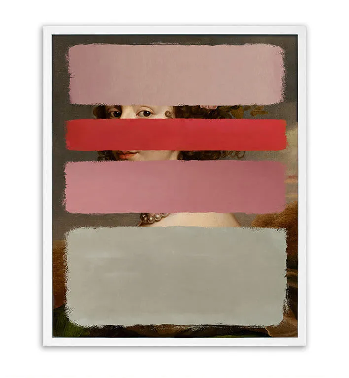 Mineheart Colours Kunstdruck Rot Pink Limitierte Edition