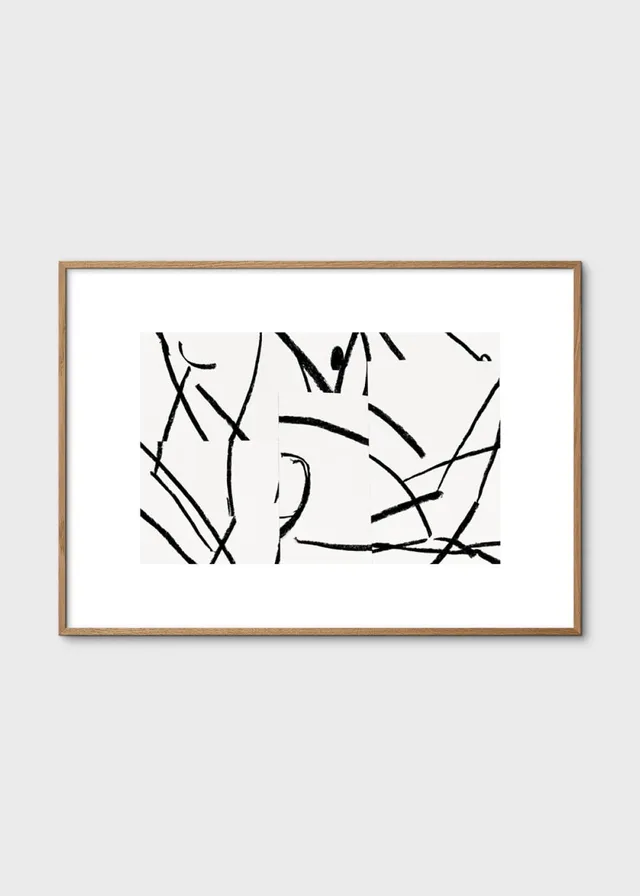 The Poster Club Deconstructed No. 31 Kunstdruck 30x40 s/w