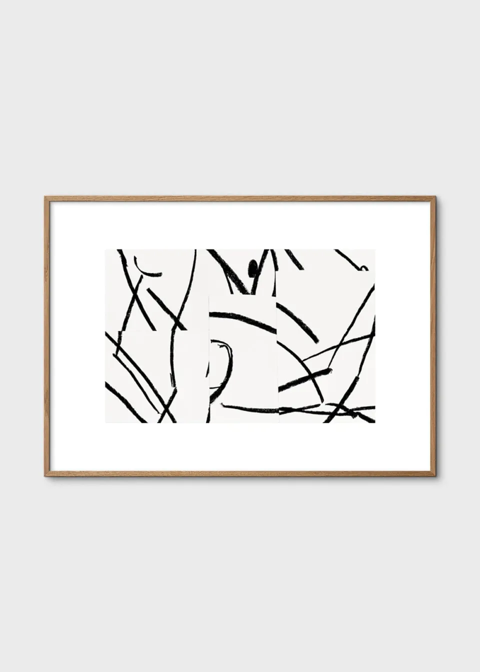 The Poster Club Deconstructed No. 31 Kunstdruck 30x40 s/w