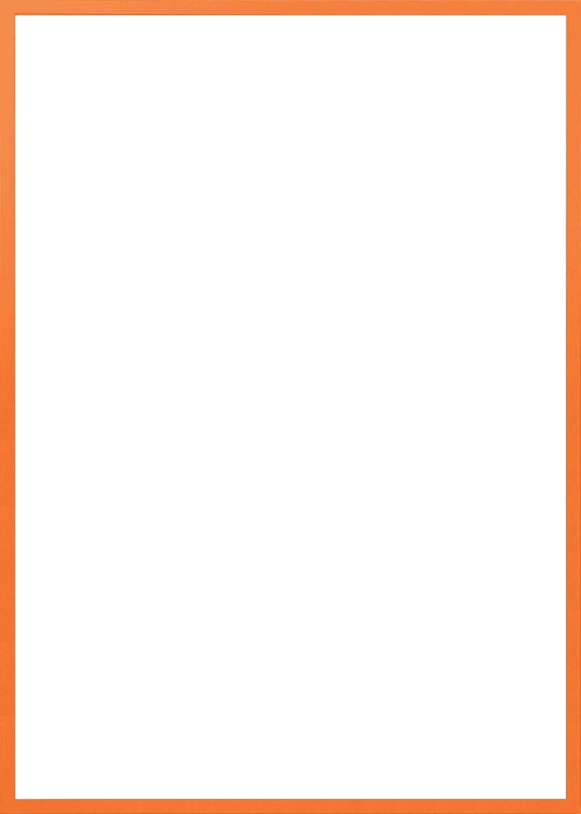 The Poster Club Frames Orange Wood Bilderrahmen 30x40 cm