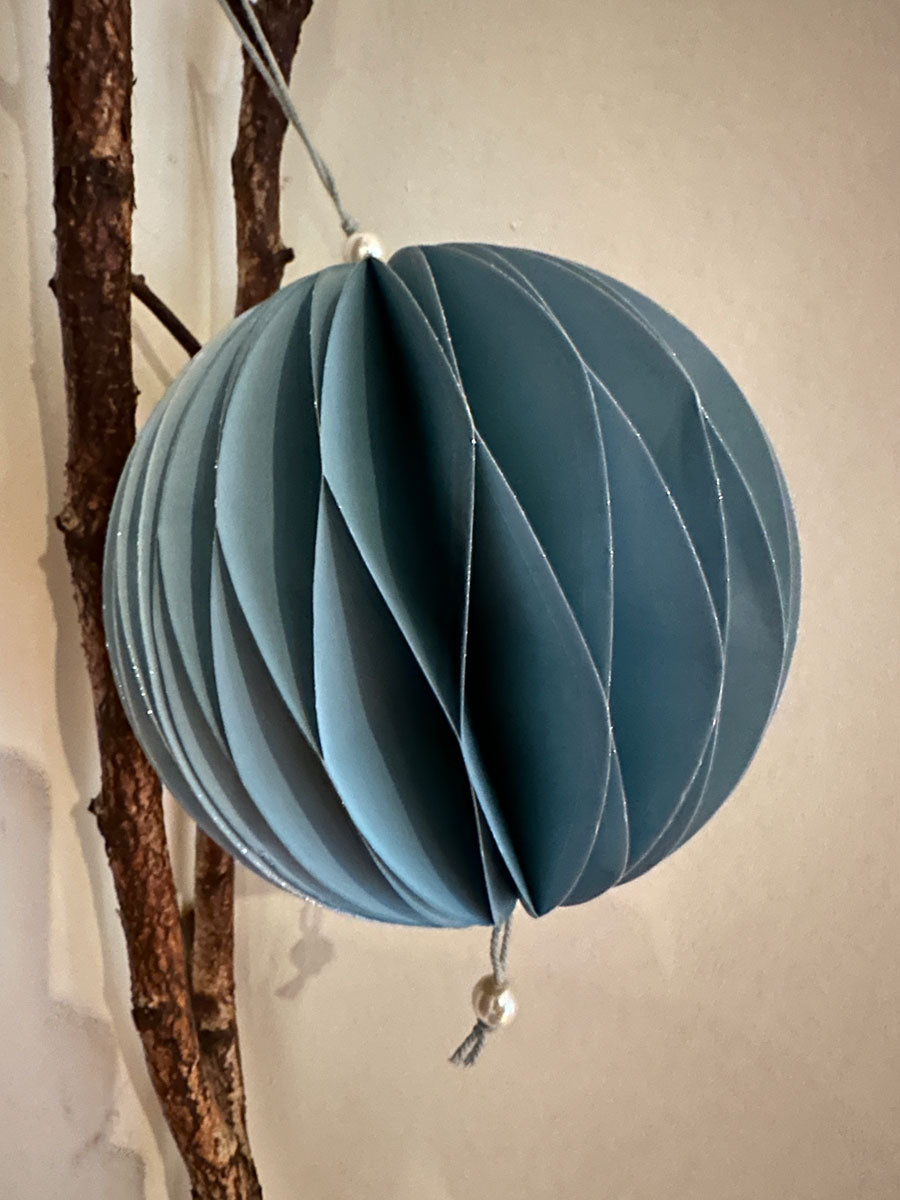 LS-LebenStil Wabenball Deko-Anhänger 15cm grün blau weiß 3er Set