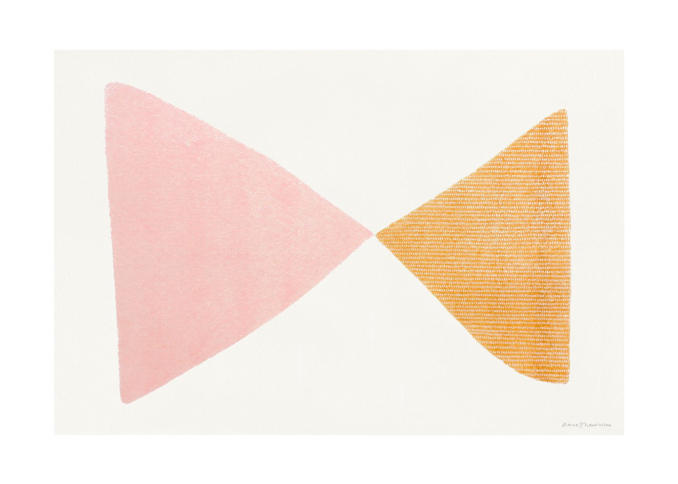 The Poster Club Touching Poster 30x40 cm orange rosa