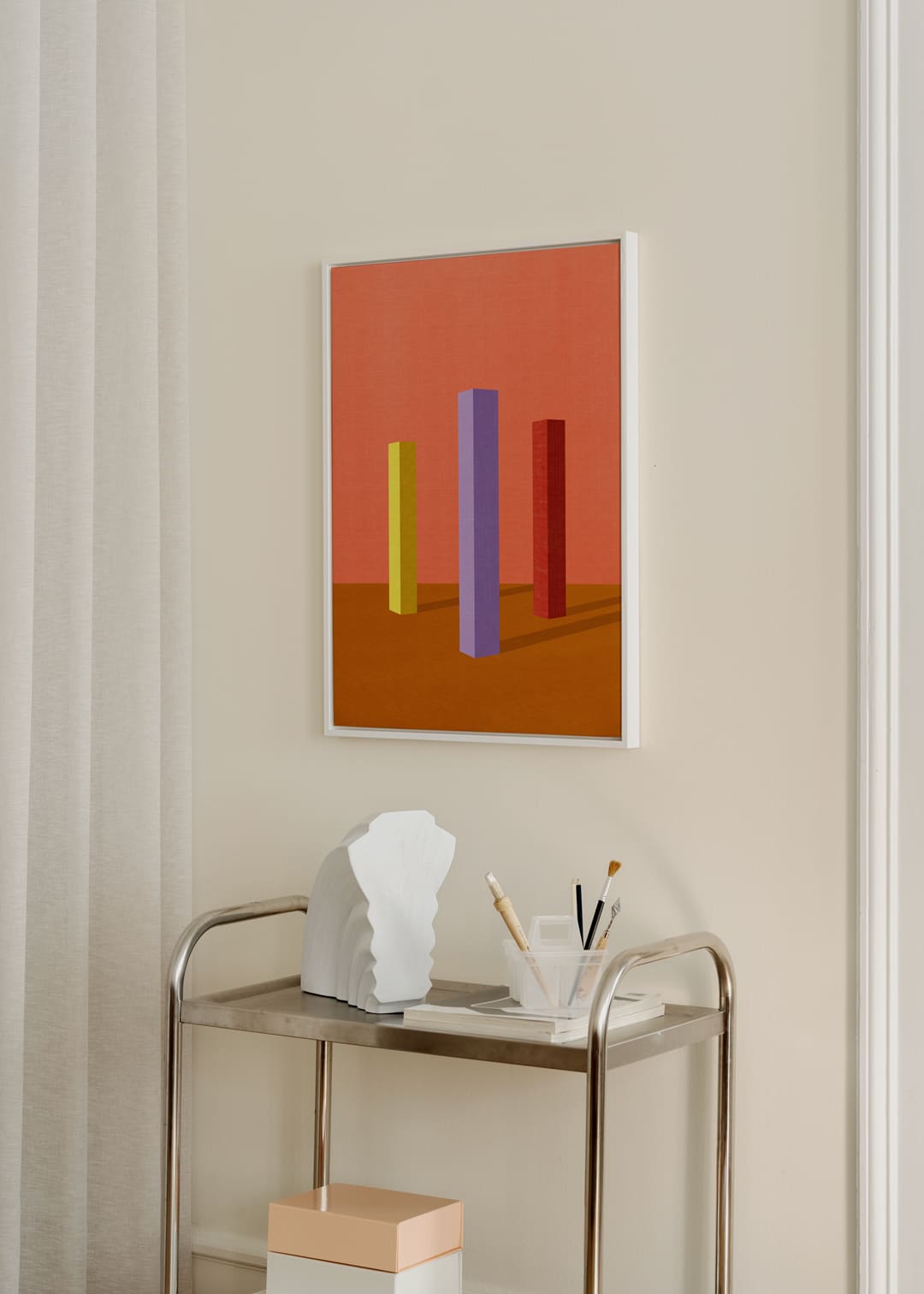 The Poster Club Art Prints Colour Trio Leinwand 30x40 cm orange