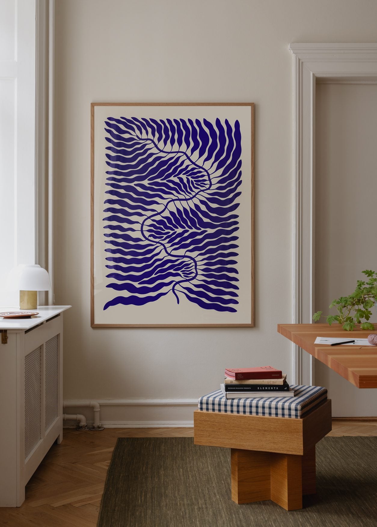 The Poster Club Little Blue Poster 30x40 cm botanisch blau