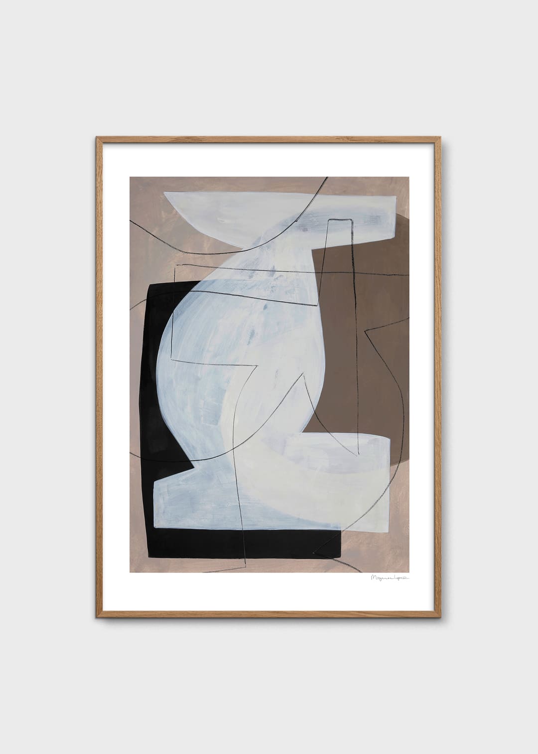 The Poster Club Levitation Poster 30x40 cm Beige Braun