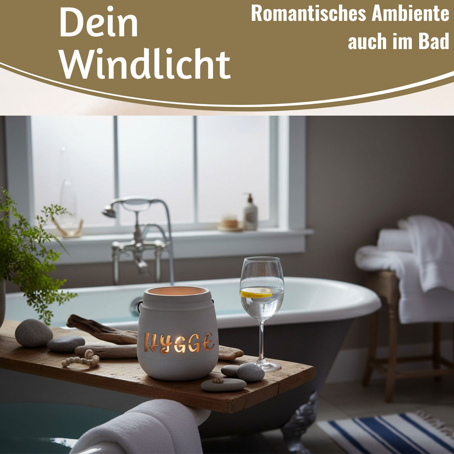LS-LebenStil Hygge Beton Windlicht Grau 13cm mit Griff