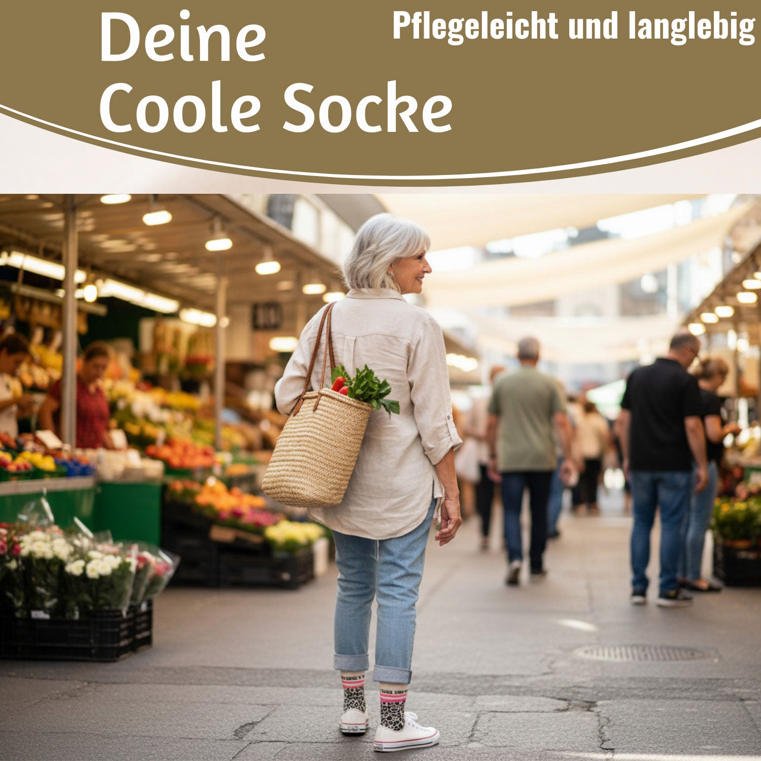 LS-LebenStil Socke 36-40 Du Wildes Ding Leo Damen