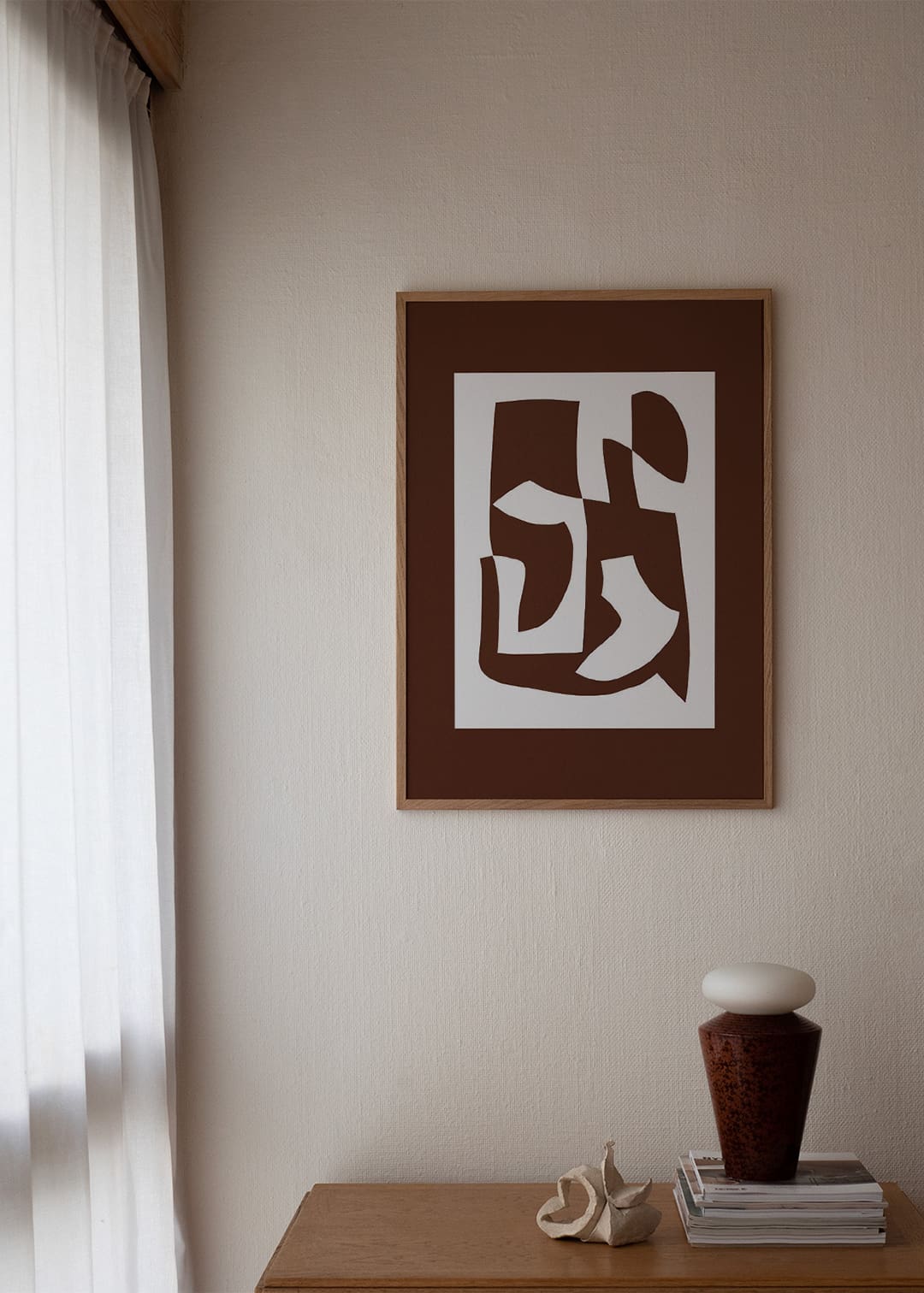 The Poster Club Wall Objects Object Blanc No.22 Bild 30x40 beige