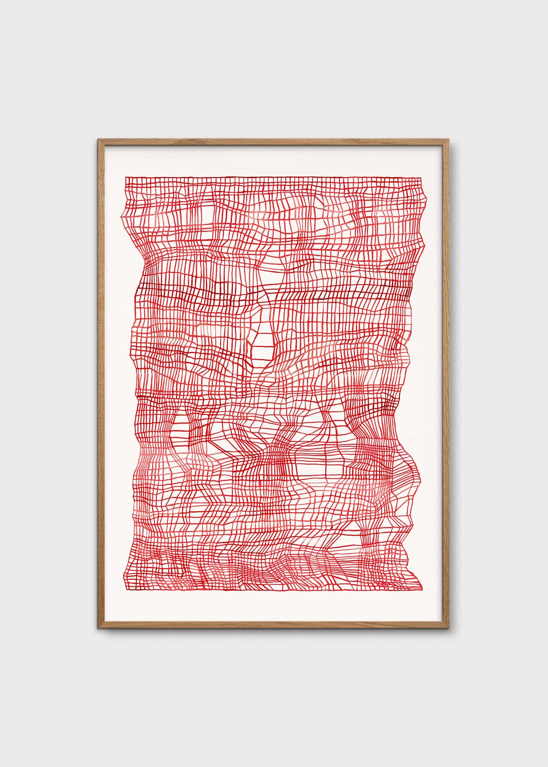 The Poster Club Timeline Red Kunstdruck 30x40 cm Rot