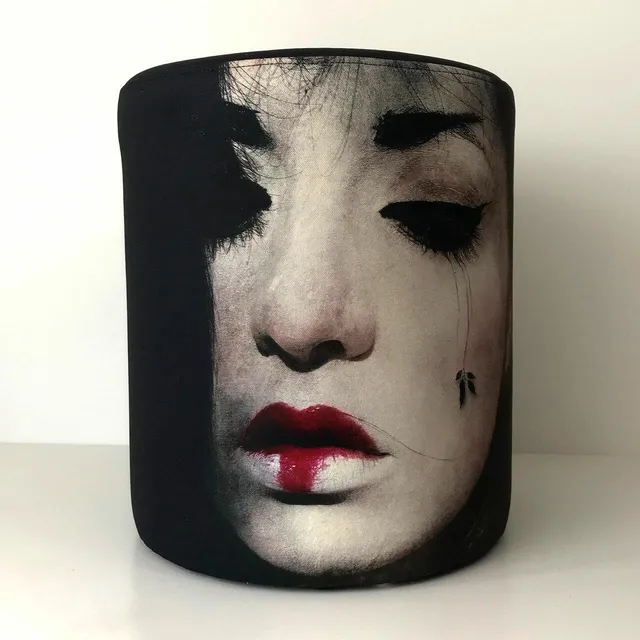 Mineheart Japanese Repose Hocker Pouf Geisha 42cm